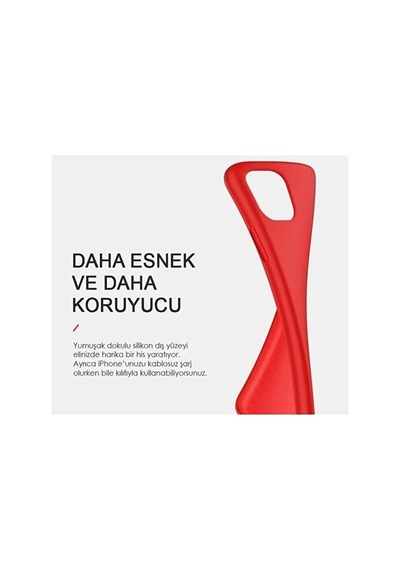 İphone 12-12 Pro İle Uyumlu İçi Kadife Lansman Silikon Kılıf Kamera Korumalı, Darbe Emici, Premium Yumuşak Kap Diğer