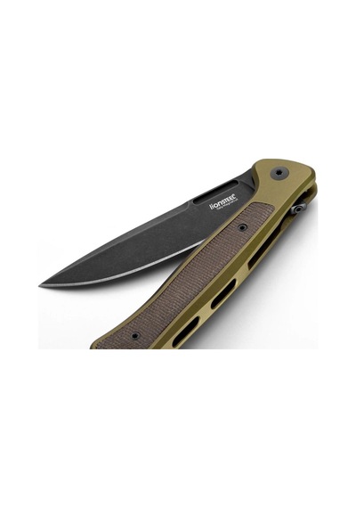 Lionsteel Skinny Green Aluminum Black Blade Kamp Çakı Yeşil