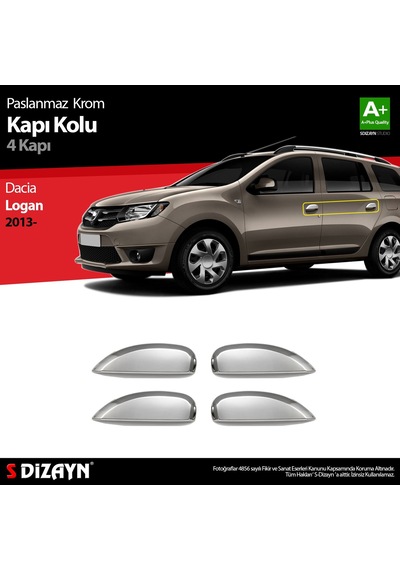 Dacia Logan Mcv Krom Kapı Kolu 4 Kapı 2013-2020