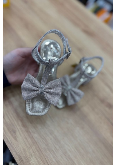 Rocky Mat Rose Golt Kız Çocuk Topuklu Ayakkabı-mat Rose Gold Altın