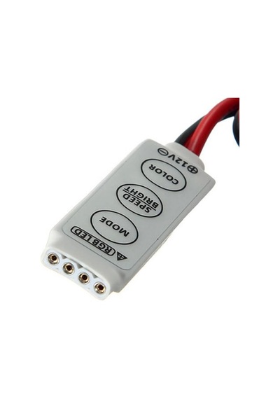 5-24 Volt 3 Tuşlu RGB Mini Dimmer RGB Led Denetleyici