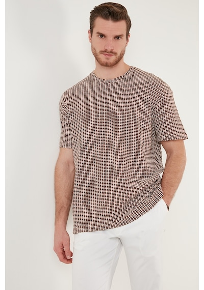 Buratti Pamuklu Regular Fit Bisiklet Yaka Erkek T Shirt Cf24S218033 Kahve Buratti Pamuklu Regular Fit Bisiklet Yaka Erkek T Shirt Cf24S218033 Kahve