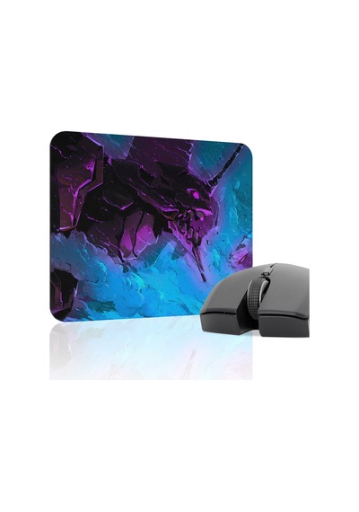 Neon Genesis Evangelion Dikişli Kauçuk Oyuncu Mousepad V1 - 22x18 Gaming Mouse Pad