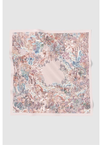 Buttonscarves Forestis Vual Kare Eşarp - Petal Pembe