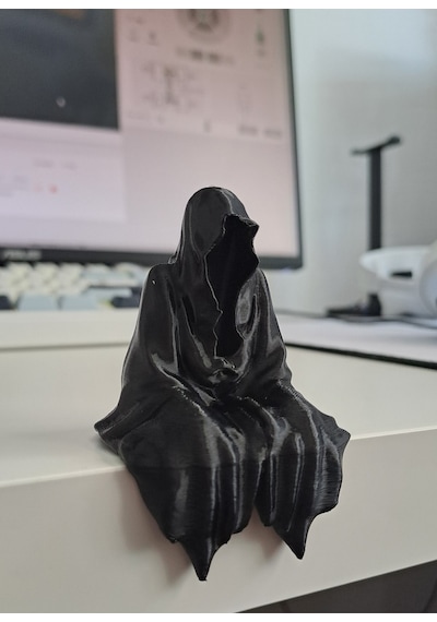 3d Masa - Kitaplık - Gamer Dekorasyonu Ghost Azrail Kitaplık Figür/biblo