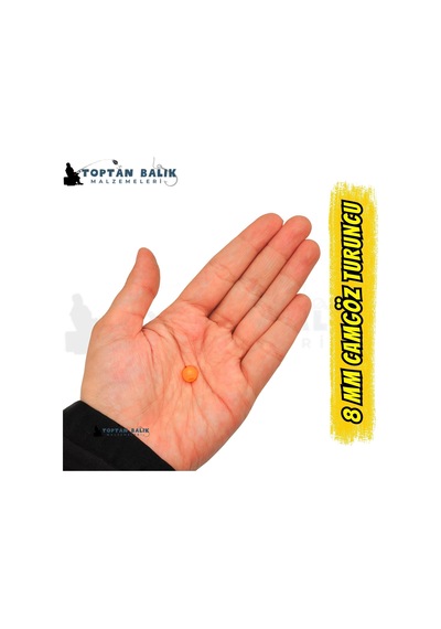 İthal Camgöz Turuncu Sazan Balık Boncuğu 8 Mm İç Çap: 3.5 Mm