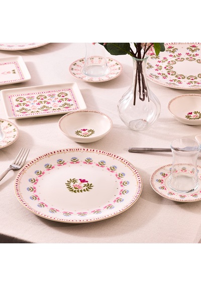Aryıldız Ivy Pink 32 Parça 6 Kişilik Kahvaltı Takımı Çok Renkli