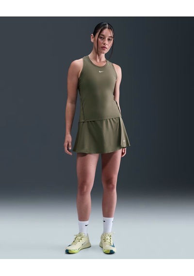 Nike Victory Fd5577-223 Dri-fıt Kısa Fırfırlı Kadın Tenis Eteği - Zeytin Yeşili Yeşil