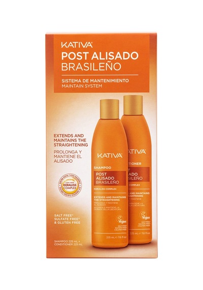 Kativa Post Alisado Düzleştirici Etkili Şampuan 225 Ml + Saç Kremi 225 Ml - 2 Adet Tarı