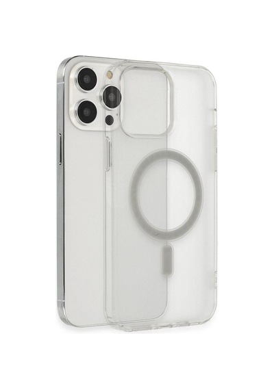 Apple İphone 13 Pro Max Kılıf Matte Şeffaf Magneticsafe