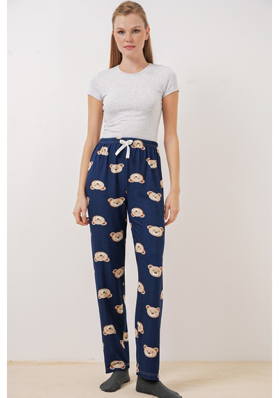 Bigdart 4323 Desenli Pijama Altı - F. Lacivert