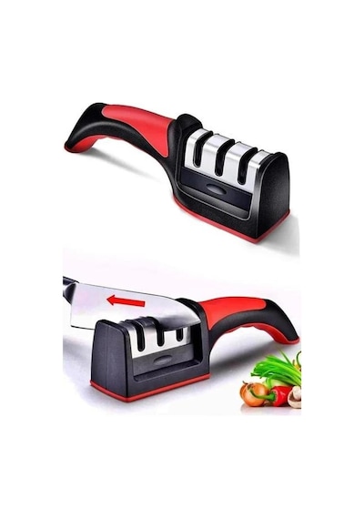 3 Aşamalı Bileme Makinesi - Elmas, Seramik Ve Tungsten Çelik Bıçak Bileyici, Ergonomik Masat