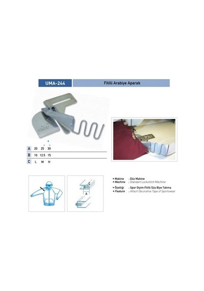 Düz Makine İkiye Katlama Apara 20x10 / Uma-244