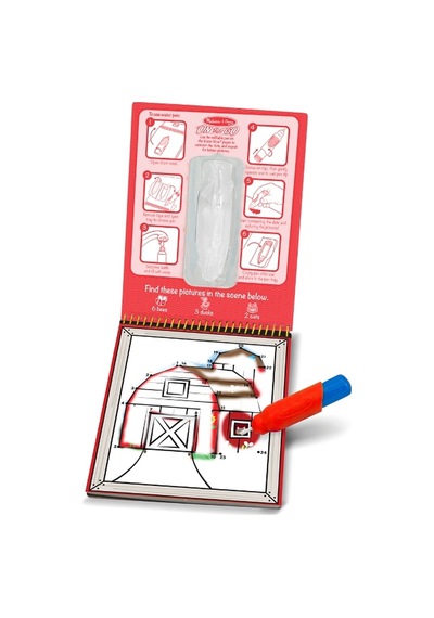 Melissa And Doug Water Wow Su İle Boyama Kitabı - Çiftlik - Noktaları Birleştir