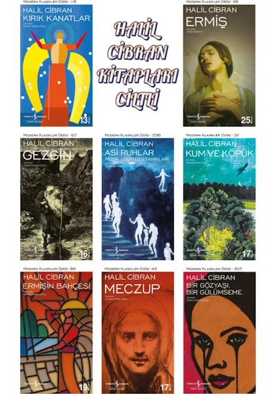 Halil Cibran Kitapları - Ciltli 8 Kitap Set & Kırık Kanatlar...