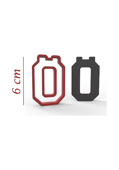 6 Cm Ö Harfi Kurabiye Kalıbı