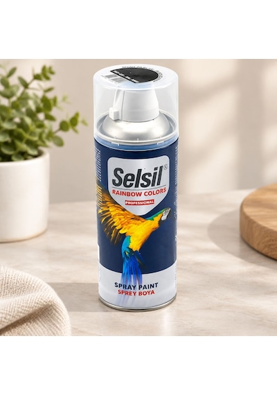 Parlak Siyah Sprey Boya 400ml Çok Renkli