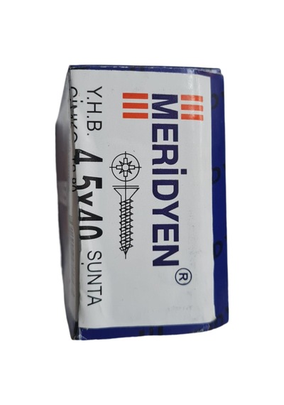 Meridyen Sunta Vidası 4.5 x 40 mm (Kutu İçinde 200 Adet Bulunmakt