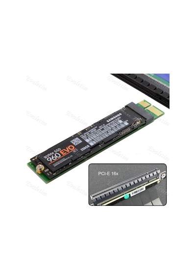 Ngff M-Key Nvme Ahcı Ssd To Pcı-E 3.0 1X 4396A 960 Evo Kart Çevir
