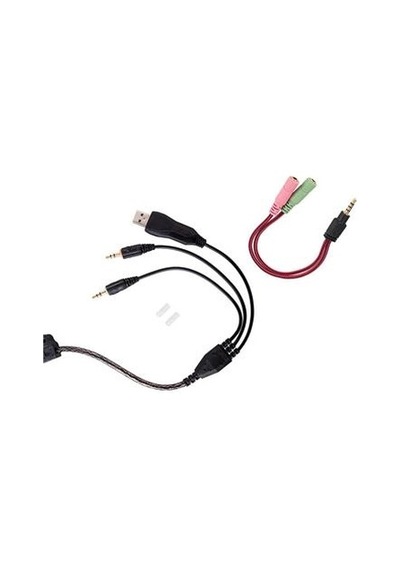 Rampage Sn-r5 X-core Siyah-kırmızı Oyuncu Mikrofonlu Kulaklık Usb Kdo