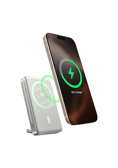 Baseus Nomos Qi2 10.000 Mah 45W Manyetik Taşınabilir Şarj Cihazı Gri