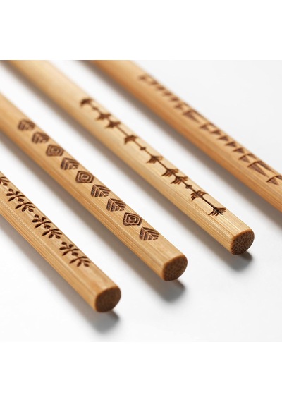 Ikea Trebent Yemek Çubukları, 4 Çift, Bambu Diğer