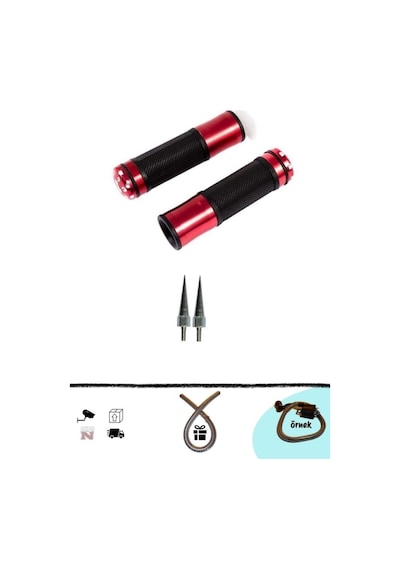 Cg Cup Scooter Motosiklet Elcik Takımı Kırmızı + 2 Ad. Sivri Vida +buji Kablo Kılıfı