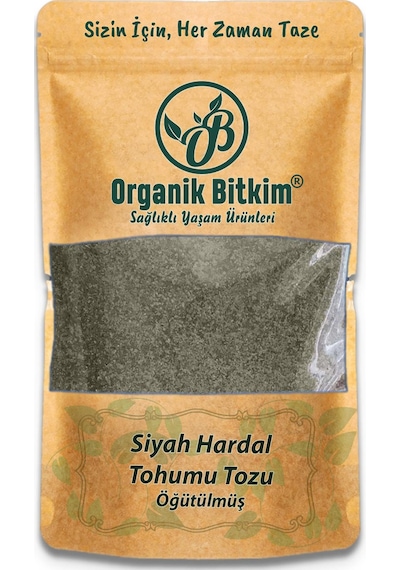 Organik Bitkim Toz Siyah Hardal Tohumu 250 G