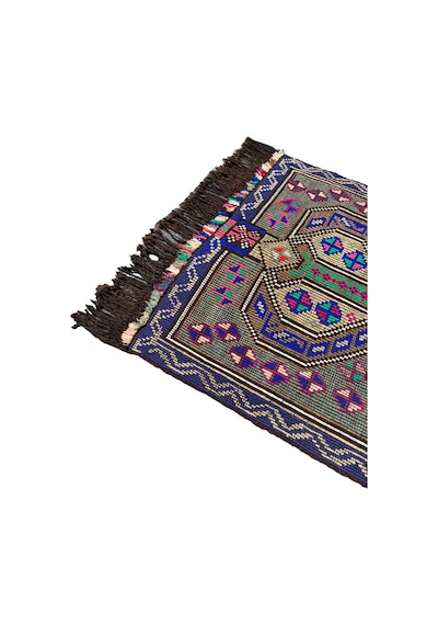 El Dokuma Sıfır Mut Kilimi 105x130 Renkli Kök Boya Kilim  Teşhir Ürün
