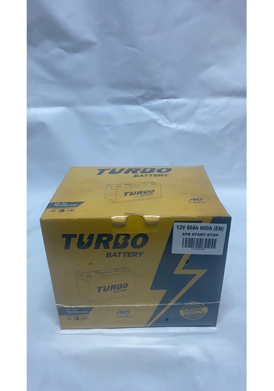 Turbo 60ah.EFB AKÜ 600a En Üretim Tarihi: 2026