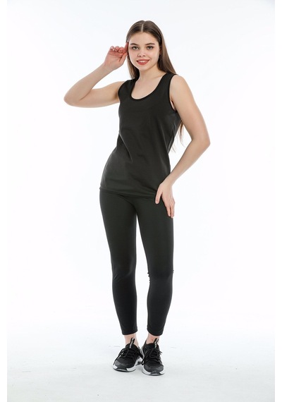 Termal Sauna Tayt-atlet Takım Unisex 3xl Beden Siyah