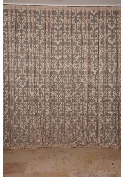 Sarmaşık Vizon Dikilmiş Pileli Fon Perde 300x260 Cm Sarmaşık Vizon Dikilmiş Pileli Fon Perde 300x260 Cm