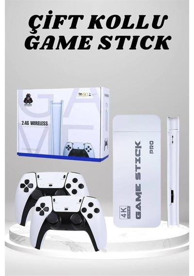 4k Hd Görüntü Kaliteli Retro Game Stick 20000 Oyunlu Çift Kollu Beyaz Game Stick Mh-hs2723-1235 4k Hd Görüntü Kaliteli Retro Game Stick 20000 Oyunlu Çift Kollu Beyaz Game Stick Mh-hs2723-1235