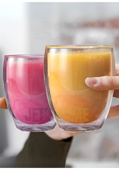 12 Li Set Latte Bardağı Cappuccino Bardağı Çift Cidarlı Bardak Americano Bardağı 350 Ml Kahve Bardak Şeffaf