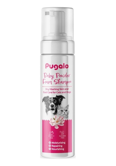 Pugalo Köpekler Için Kuru Köpük Şampuan Tarama Kolaylığı Sağlar 250 Ml Bebek Pudrası Sku: Zeusb0d9p4dk6r