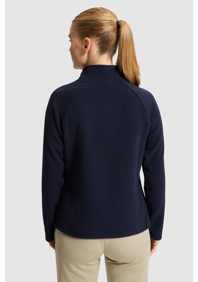 U.S. Polo Assn. Kadın Lacivert Yarım Fermuarlı Sweatshirt 50329013-vr033