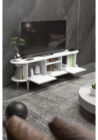 Mira Gold Tv Ünitesi Beyaz 160 Cm Çok Renkli