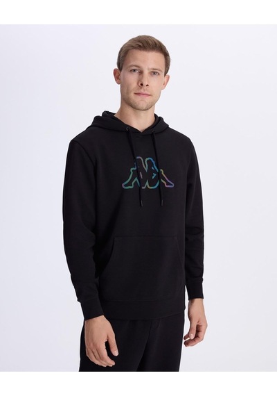 Kappa Logo Brıan Hoodıe Black Man Hoodıe 361x1kw-005 Siyah