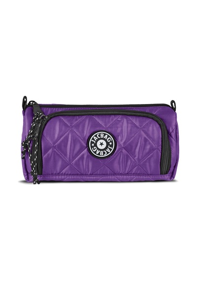 Jacbag Prime Xl Soft-çift Bölmeli Kapitone Kalemkutu Prime Xl Soft-mor renkli