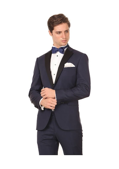 Kip Saks Slim Fit Kelebek Yaka Dokuma Smokin Takım Elbise Çok Renkli
