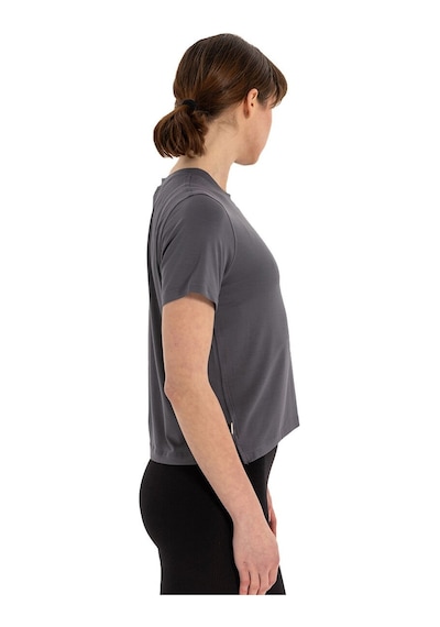 Inguz Modal Bisiklet Yaka Basic Yoga T-shirt Gri