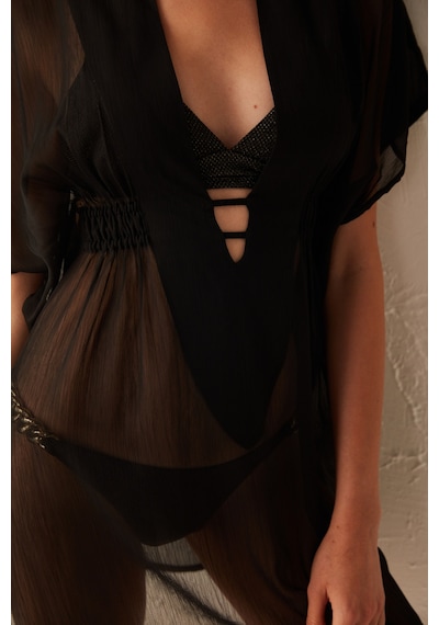 Penti Siyah Basic Kaftan Plyk7c8322ıy-bk5 Siyah