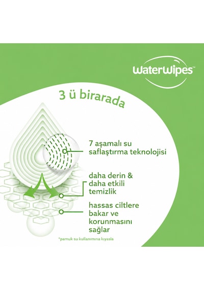 Waterwipes Sensitive+ Yoğun Nem Takviyeli Islak Mendil 12x60 Adet 720 Yaprak - Hydrating Boost 12'li Set