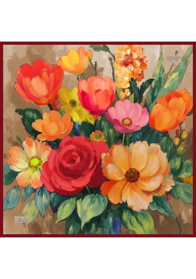 LA BOUTIQUE Güz Yaz Serinliği Eşarp 90 X 90 - 2557-02 Yeşil