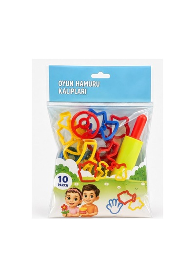 10'lu Plastik Oyun Hamuru Kalıbı