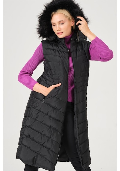 Dewberry Bayan Yelek Z6752 Siyah