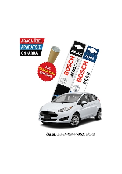 Ford Fiesta Ön Arka Silecek 2008-2017 Bosch Aerotwin