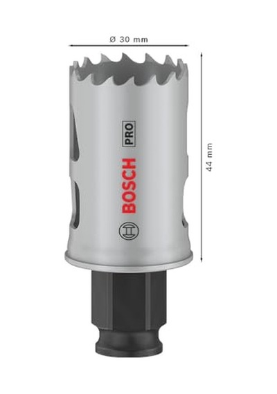 1x Pro Multi Material Power Change Plus Delik Açma Testeresi Yumuşak Ahşap, Alçıpan, Ø 30 Mm, Professional Aksesu