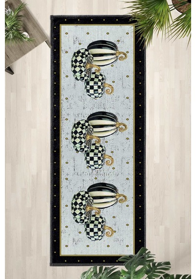 Kabak Goldlar Mat Yıkanabilir Yolluk Gold