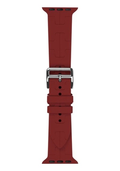 Apple Watch Uyumlu  Ultra 49mm Krd-92 Silikon Kordon Koyu Kırmızı